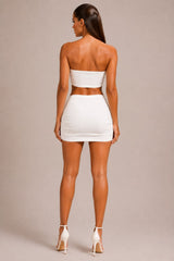 Bandeau Buckle Co-Ord Mini Skirt Set