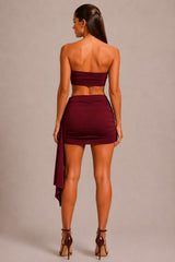 Bandeau Buckle Co-Ord Mini Skirt Set