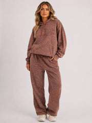 Acid Wash Oversized Hoodie & Wide Leg Jogger Co-Ord Set