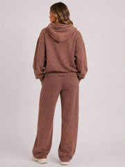 Acid Wash Oversized Hoodie & Wide Leg Jogger Co-Ord Set