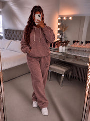 Acid Wash Oversized Hoodie & Wide Leg Jogger Co-Ord Set