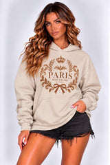 Paris Graphic Oversized Hoodie