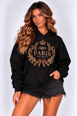 Paris Graphic Oversized Hoodie