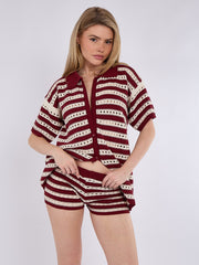 Satin Crop Top & Puffball Minirock Co-ordte