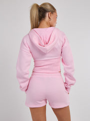 High Waist Hoodie & Shorts Co-ord