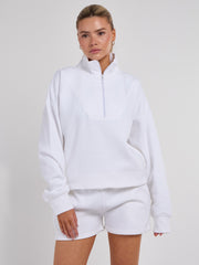 1/2 Zip Top & Shorts Fleece Co-ord