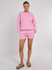 Crucifix Sweined Sweinshirt & Shorts Fleece Coord