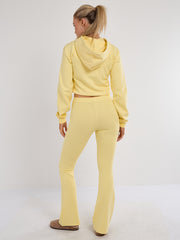 Interlock Cropped Zip Hoodie and Flared Trouser Set
