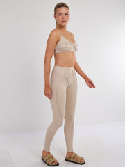 Nahtdetail Bralet und Leggings