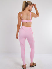 Nahtdetail Bralet und Leggings