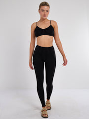 Nahtdetail Bralet und Leggings