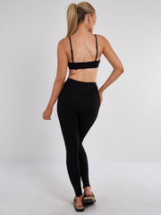 Nahtdetail Bralet und Leggings