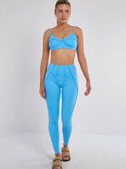 Nahtdetail Bralet und Leggings