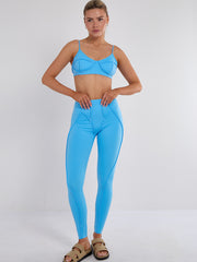 Nahtdetail Bralet und Leggings