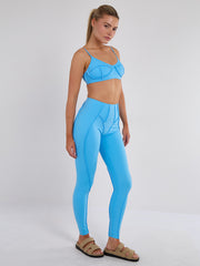 Nahtdetail Bralet und Leggings