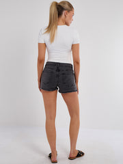 Pantalones cortos de mezclilla de diamante