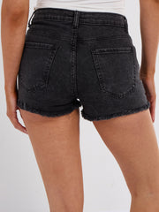 Pantalones cortos de mezclilla de diamante