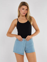 High Waisted Denim Shorts