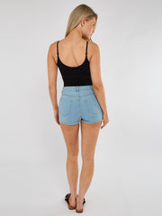 High Waisted Denim Shorts