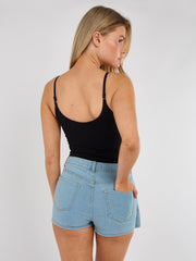 High Waisted Denim Shorts