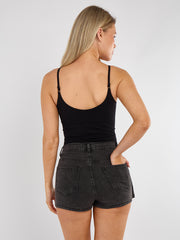 High Waisted Denim Shorts