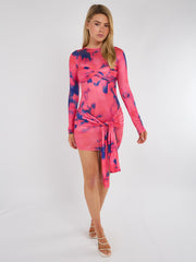 Off schouderbolball mini -jurk