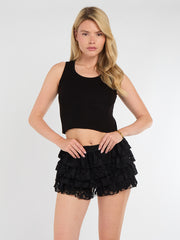 Ribbed Vest Crop Top