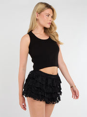 Ribbed Vest Crop Top