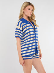 Satin Crop Top & Puffball Minirock Co-ordte