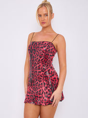 Sequinned Pleated Cami Dress