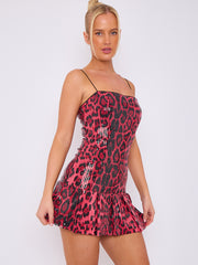 Sequinned Pleated Cami Dress