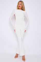 Open Back Slinky Jumpsuit