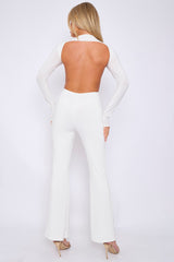 Open Back Slinky Jumpsuit