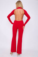 Open Back Slinky Jumpsuit