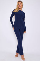 Open Back Slinky Jumpsuit