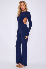 Open Back Slinky Jumpsuit
