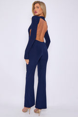 Open Back Slinky Jumpsuit