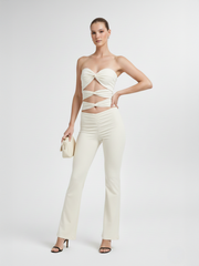 Cut Out Knot Front Jumpsuit