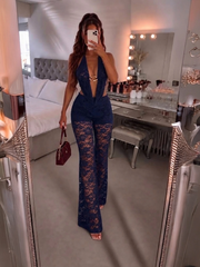 Lace Buckle Detail Top & Trouser Co-Ord Set