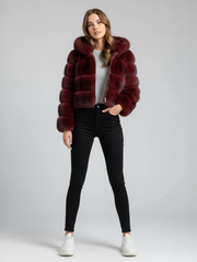 Hooded Faux Fur Puffer Coat