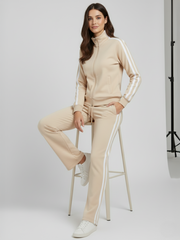 Contrast tape tracktop & jogger set