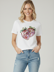 Strawberry Graphic Printed T-Shirt