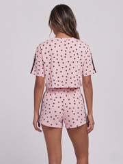 Polka Dot Short Sleeve Top & Shorts Co-Ord