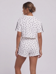 Polka Dot Short Sleeve Top & Shorts Co-Ord