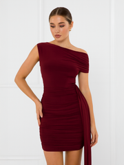 Ruches slinky bodycon -jurk met drapedetail