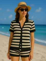 Satin Crop Top & Puffball Minirock Co-ordte