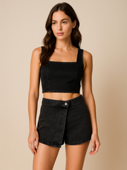 High Waisted Denim Shorts