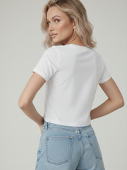 Cherry Graphic Printed Crop Top