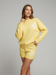 Knitted Sweatshirt and Shorts Co-Ord