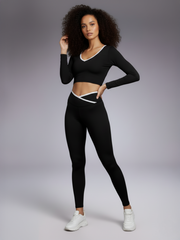 Gymtop en legging, combi-set